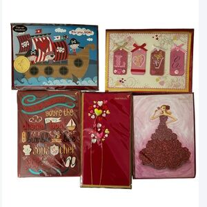5 Papyrus Valentine’s Day Assorted Greeting Cards Husband, Son , Daughter Friend